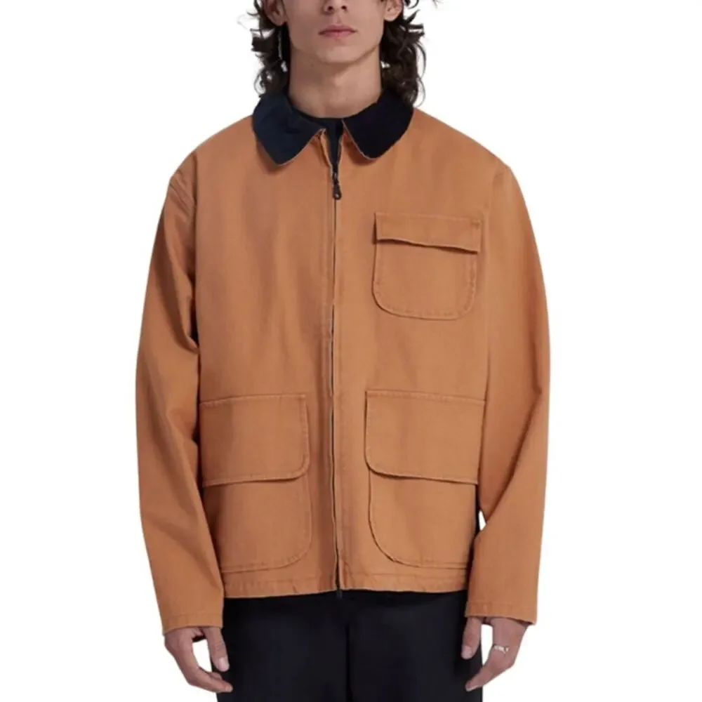 Levi's Tan Canvas Full Zip Collared Relaxed Modern Fit Skate Hunter's Jacket XXL